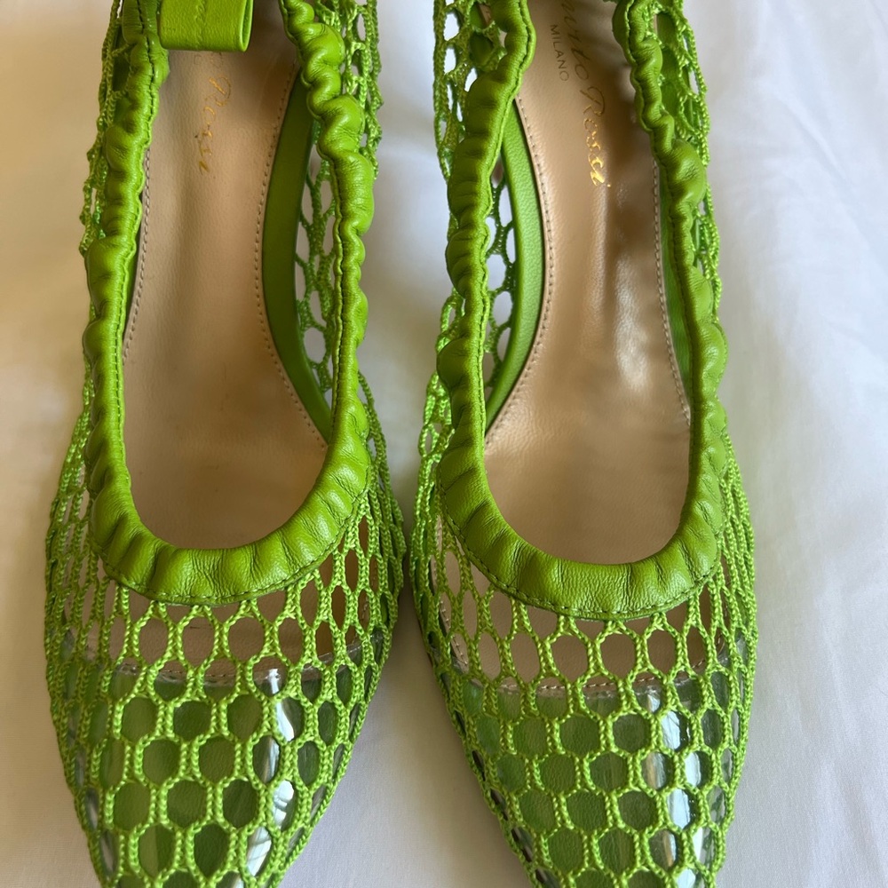 Gianvito Rossi Green Heels